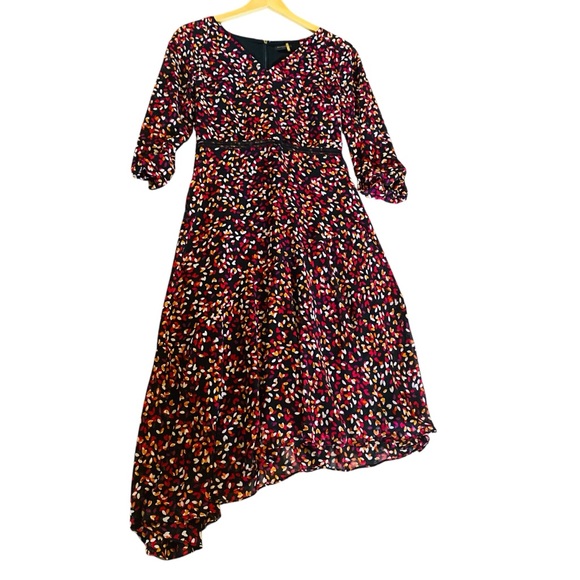 Donna Karan Dresses & Skirts - Donna Karan New York Women's Multi-Color Black Asymmetrical Hem Dress Size 2